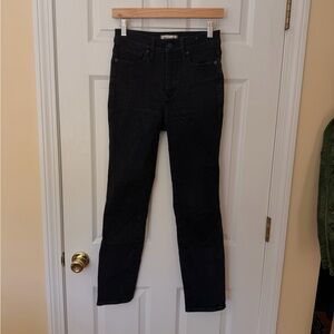 Madewell Black Stovepipe jeans